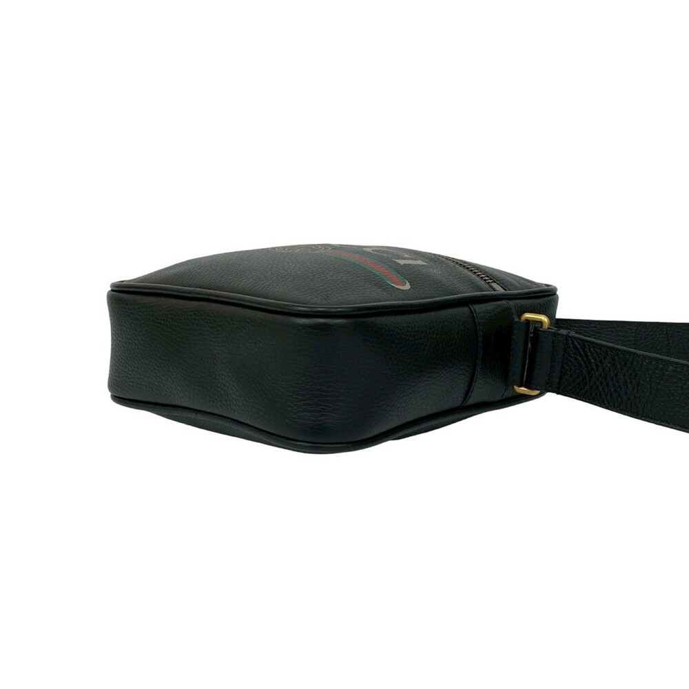 GUCCI Black Leather Pochette Shoulder Bag - Picture 8 of 10